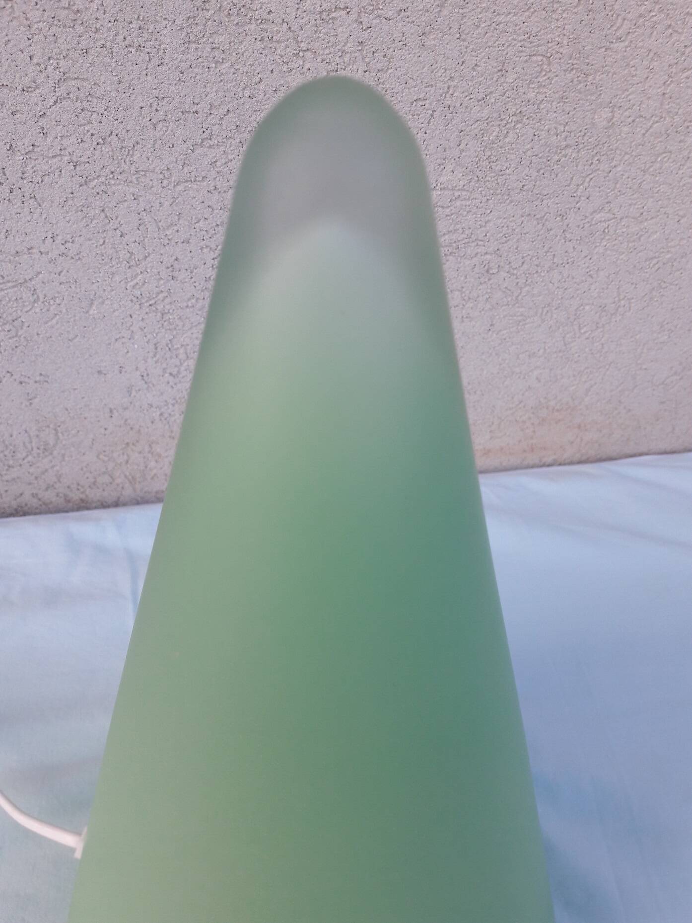 Green "teepee" lamp