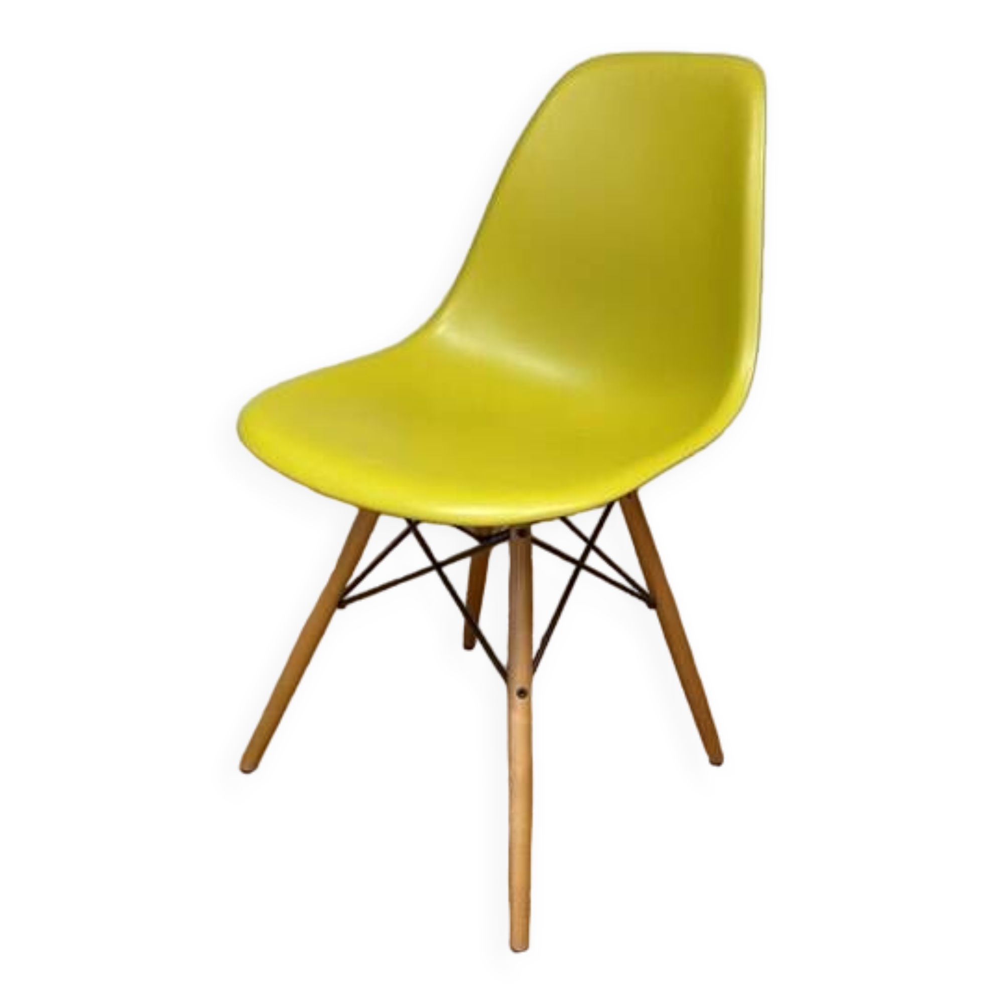 Chaise Originale Vitra Eames  jaune