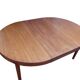 Table Harry Ostergaard ronde extensible teck 1960 estampillée