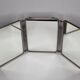 Ancien miroir de barbier triptyque à poser