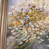 Tableau bouquet de fleurs champêtre