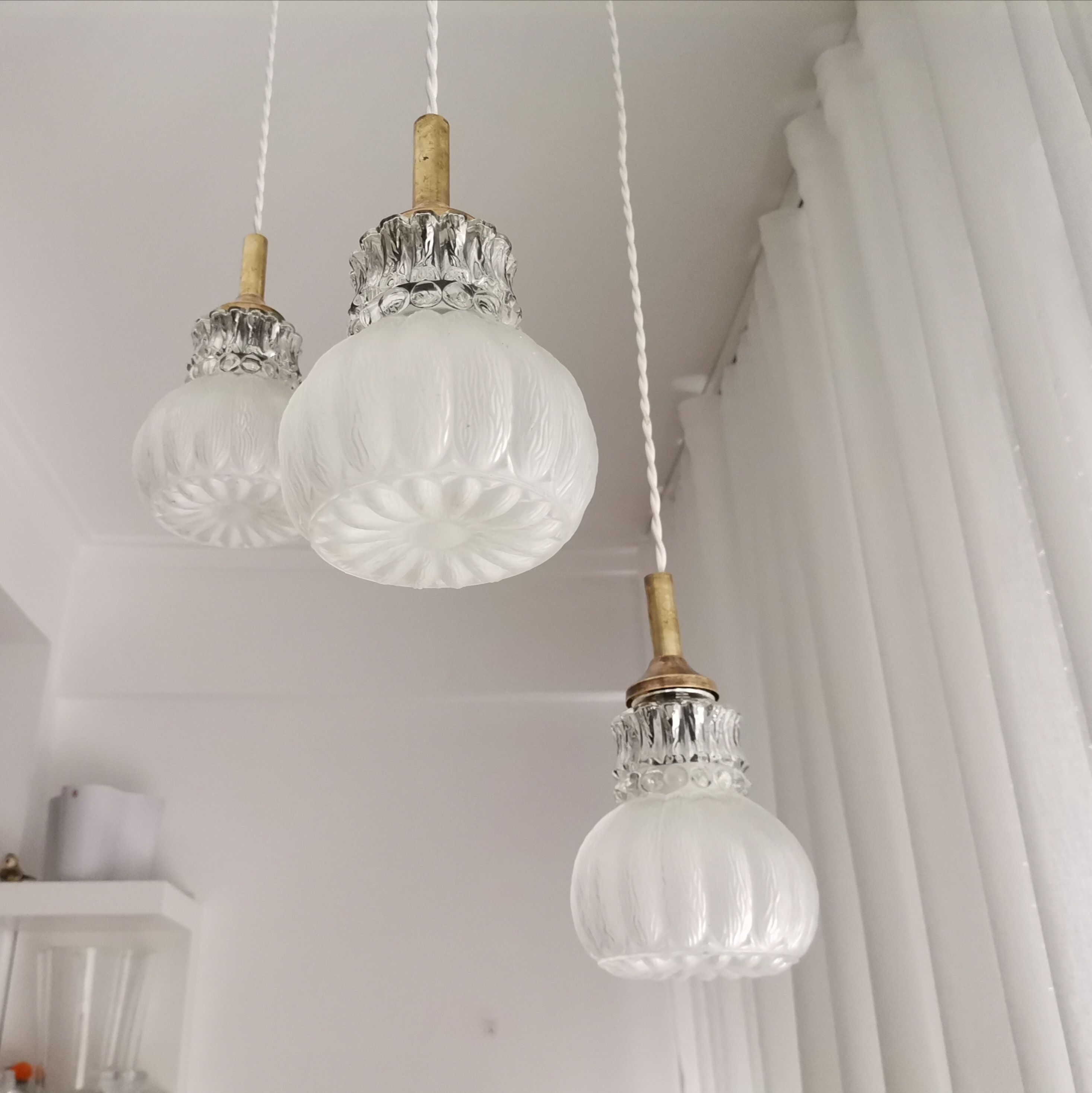 Vintage cascading chandelier hanging lamp