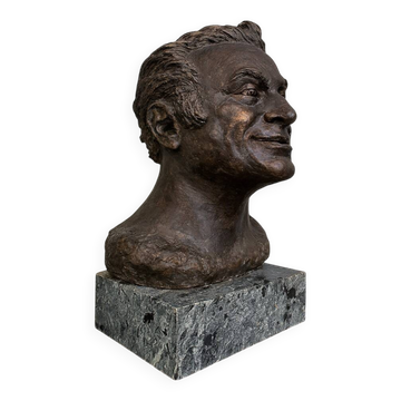 Important Bronze on Terrace Signed and Dated