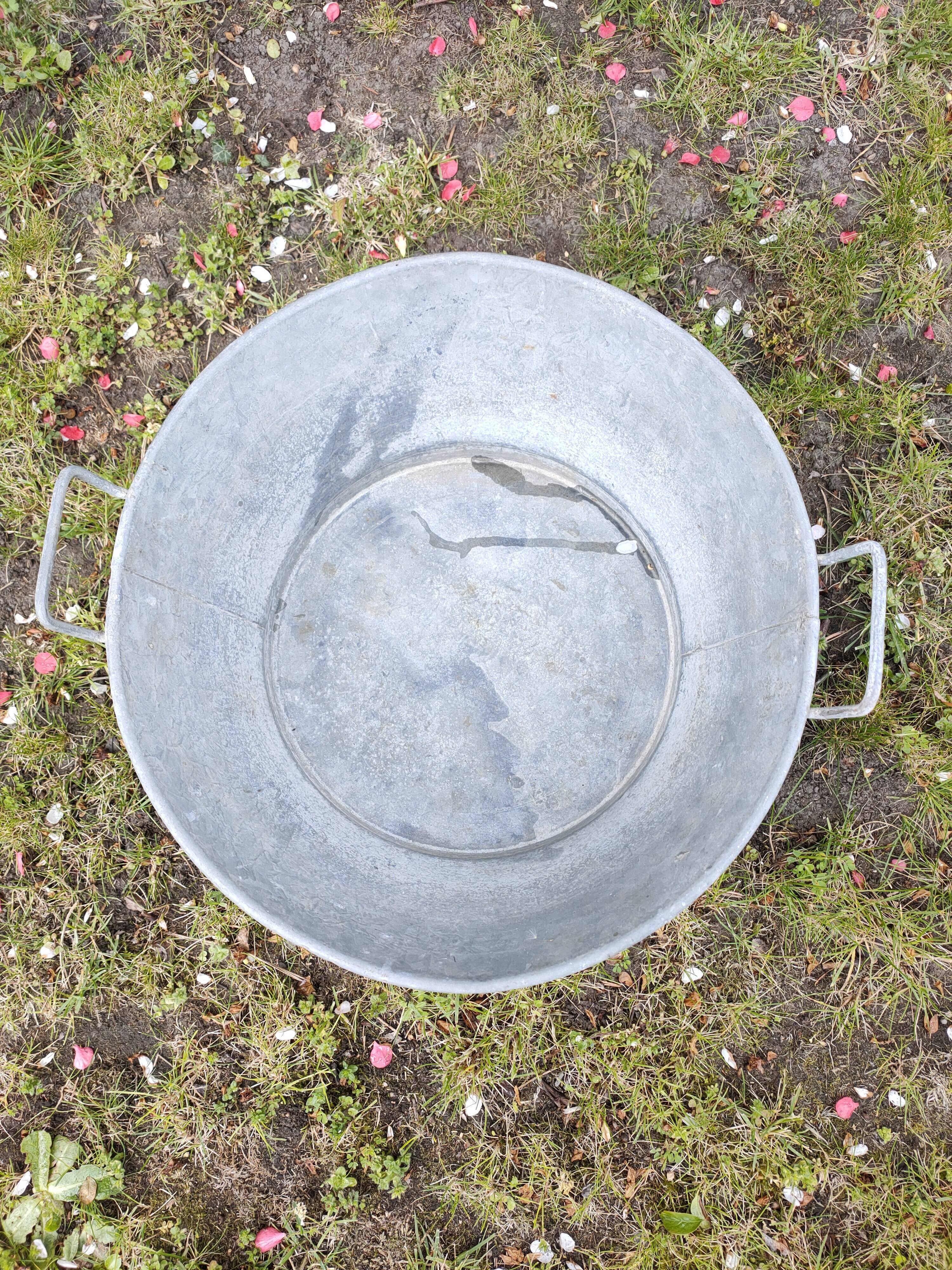 Old zinc basin