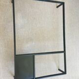 Large wooden and metal design coffee table