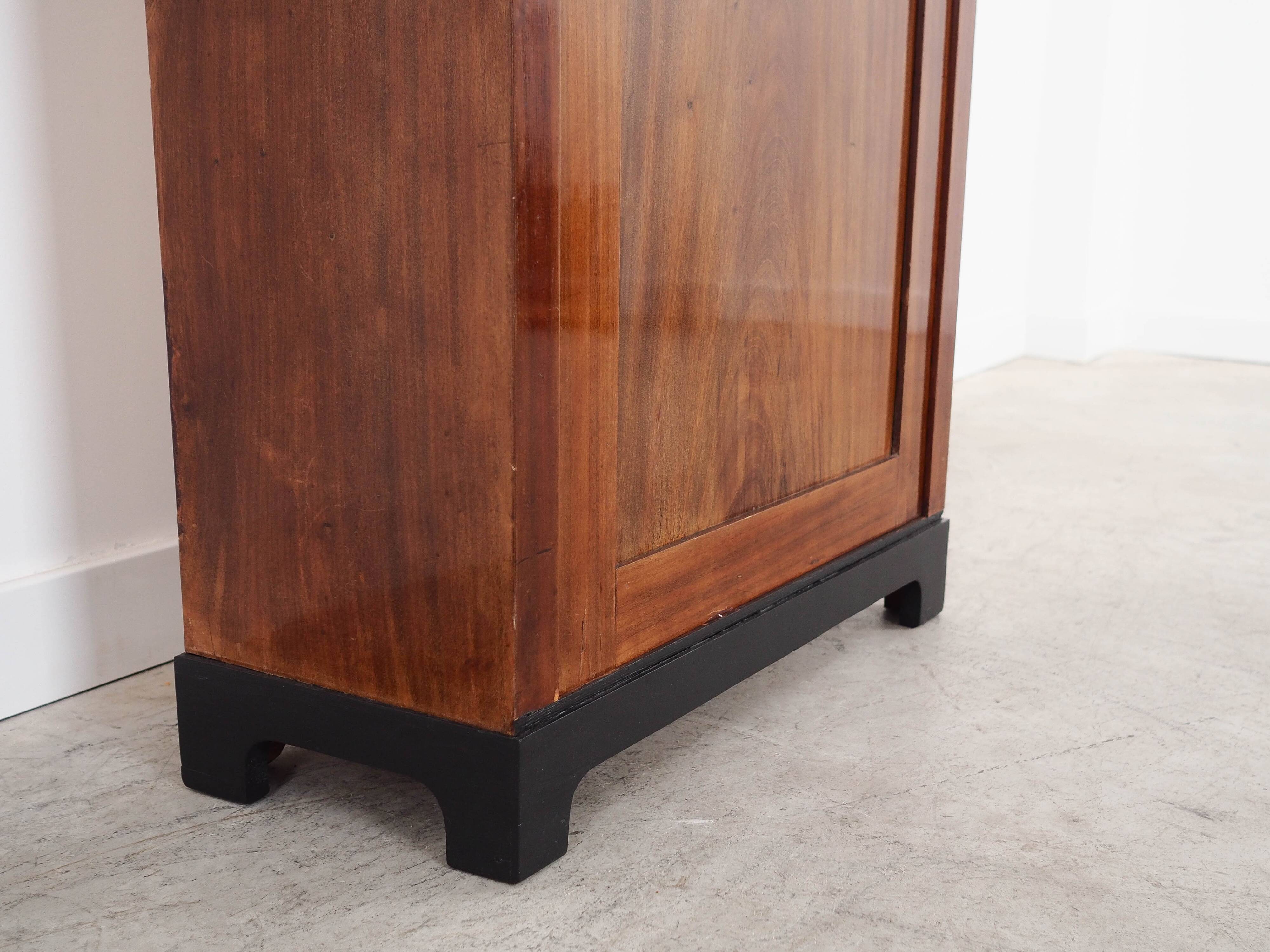 Walnut display cabinet, Danish design, 1960s, made in Denmark