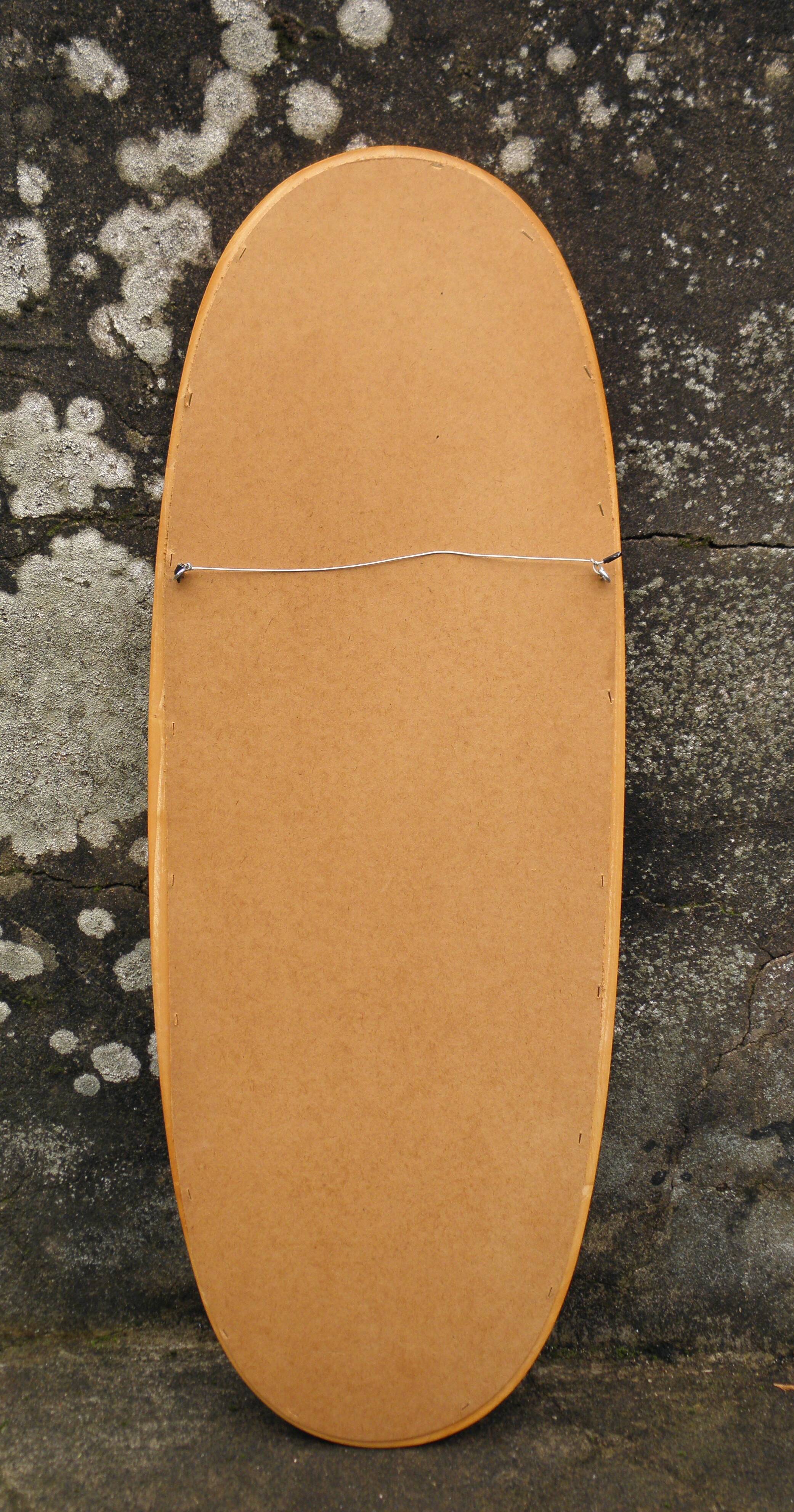 Oval wall mirror 118 x 42 cm