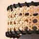 Wıcker Pendant Light, Rattan Lamp 22 cm, Light Fixture
