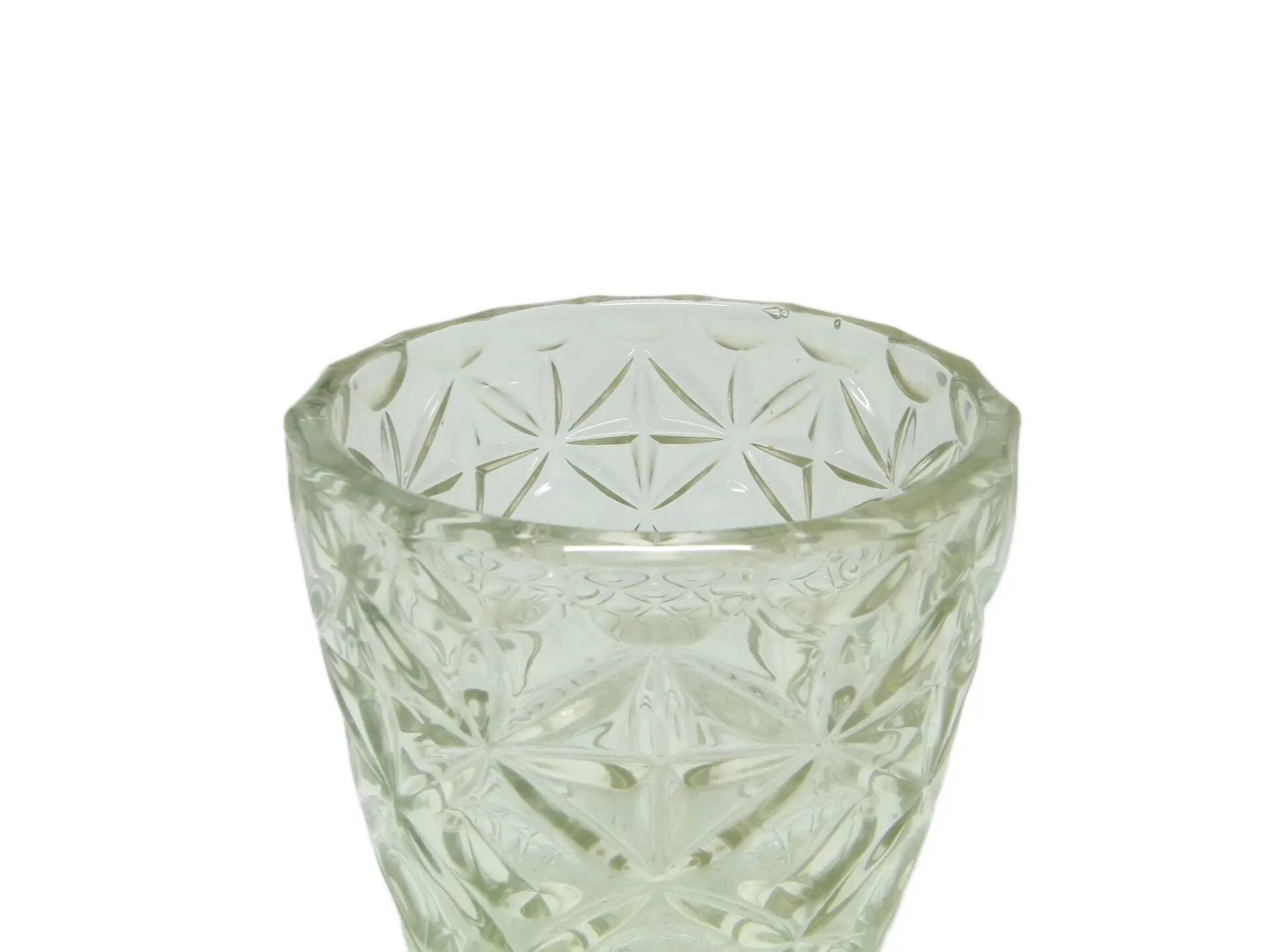 Vase, mid-century modern, glass, Huta Hortensja, Poland, 1950s