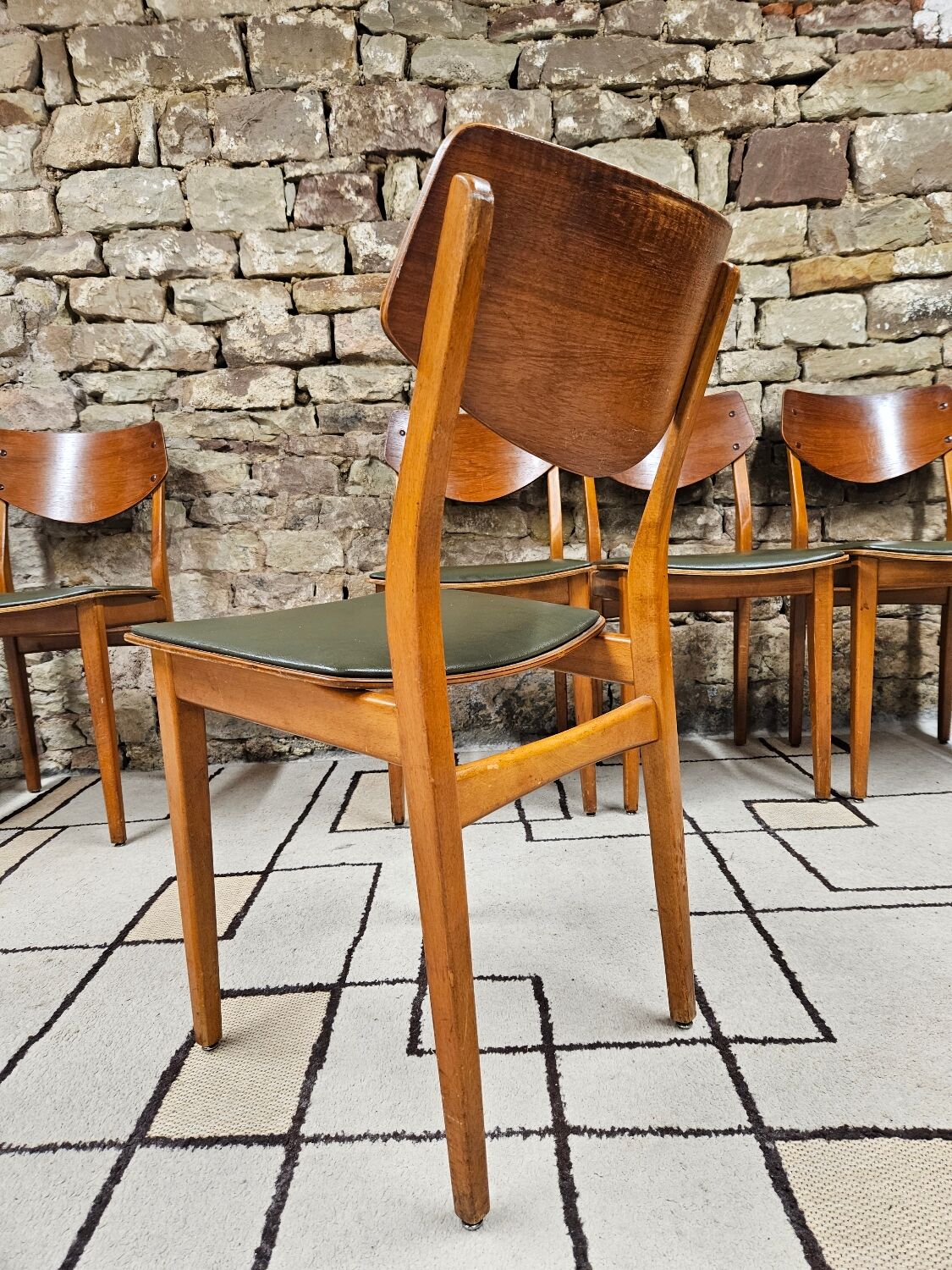 Set of 6 danish chairs 1960