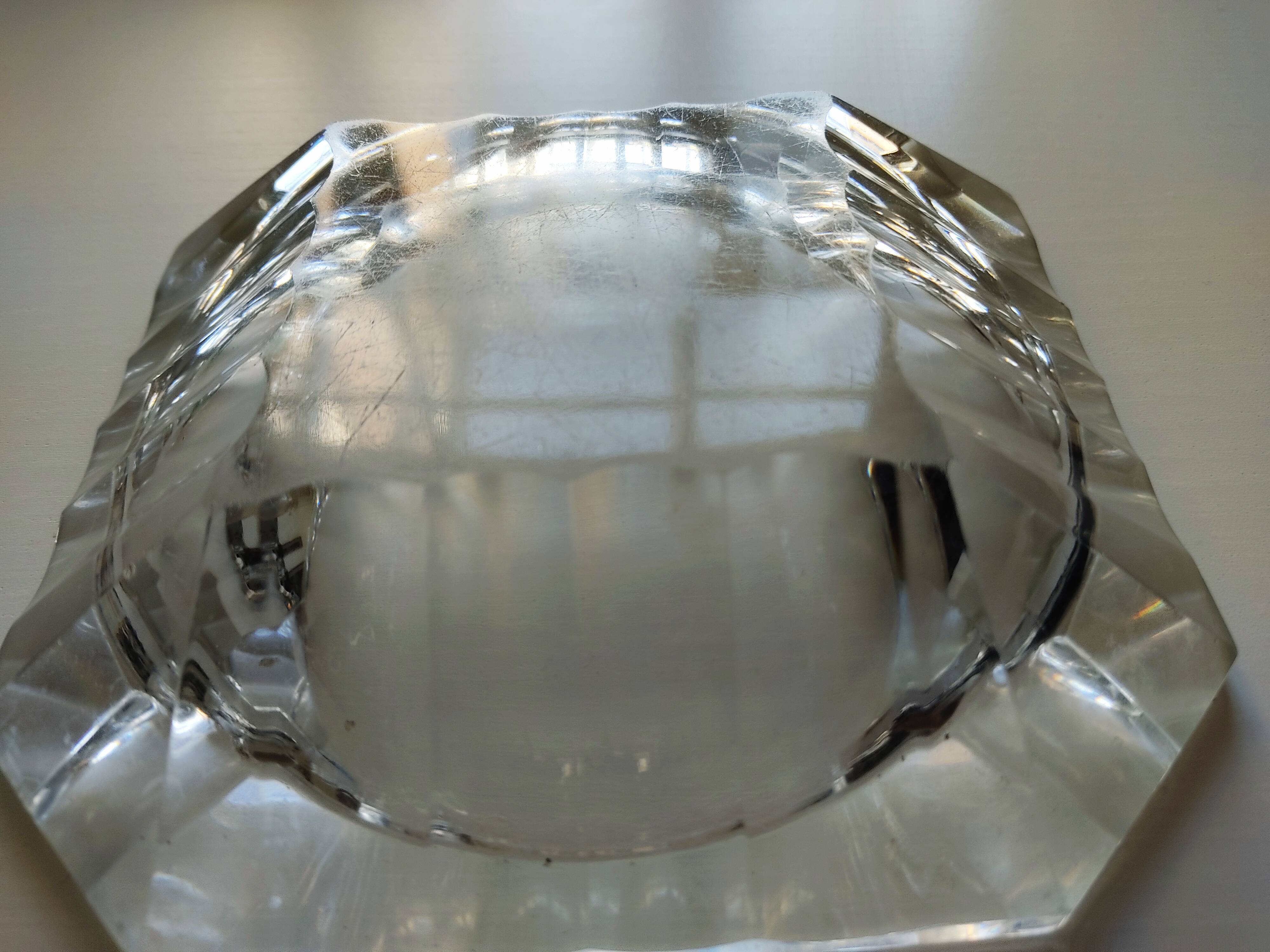Val Saint Lambert crystal ashtray