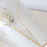 Frosted hanging lamp, vintage