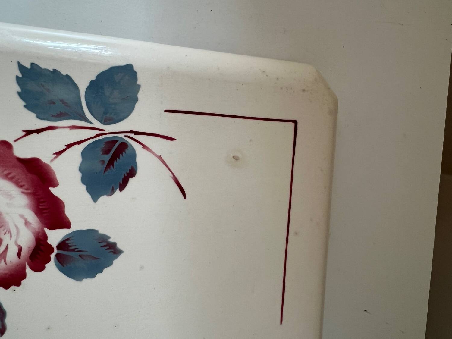 Badonviller ceramic flower trivet