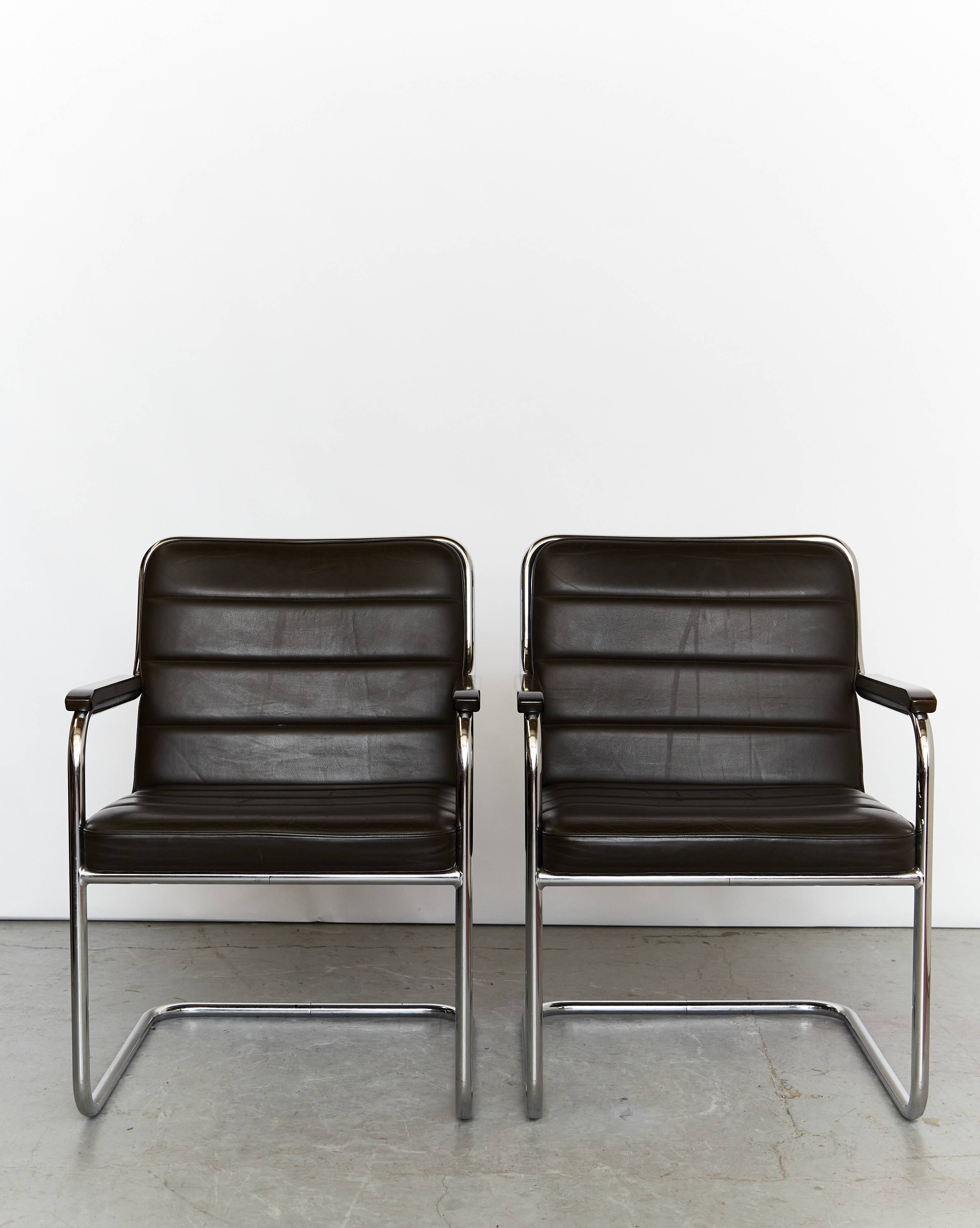 Pair Rudolf Glatzel Cantilever S46 F for Thonet