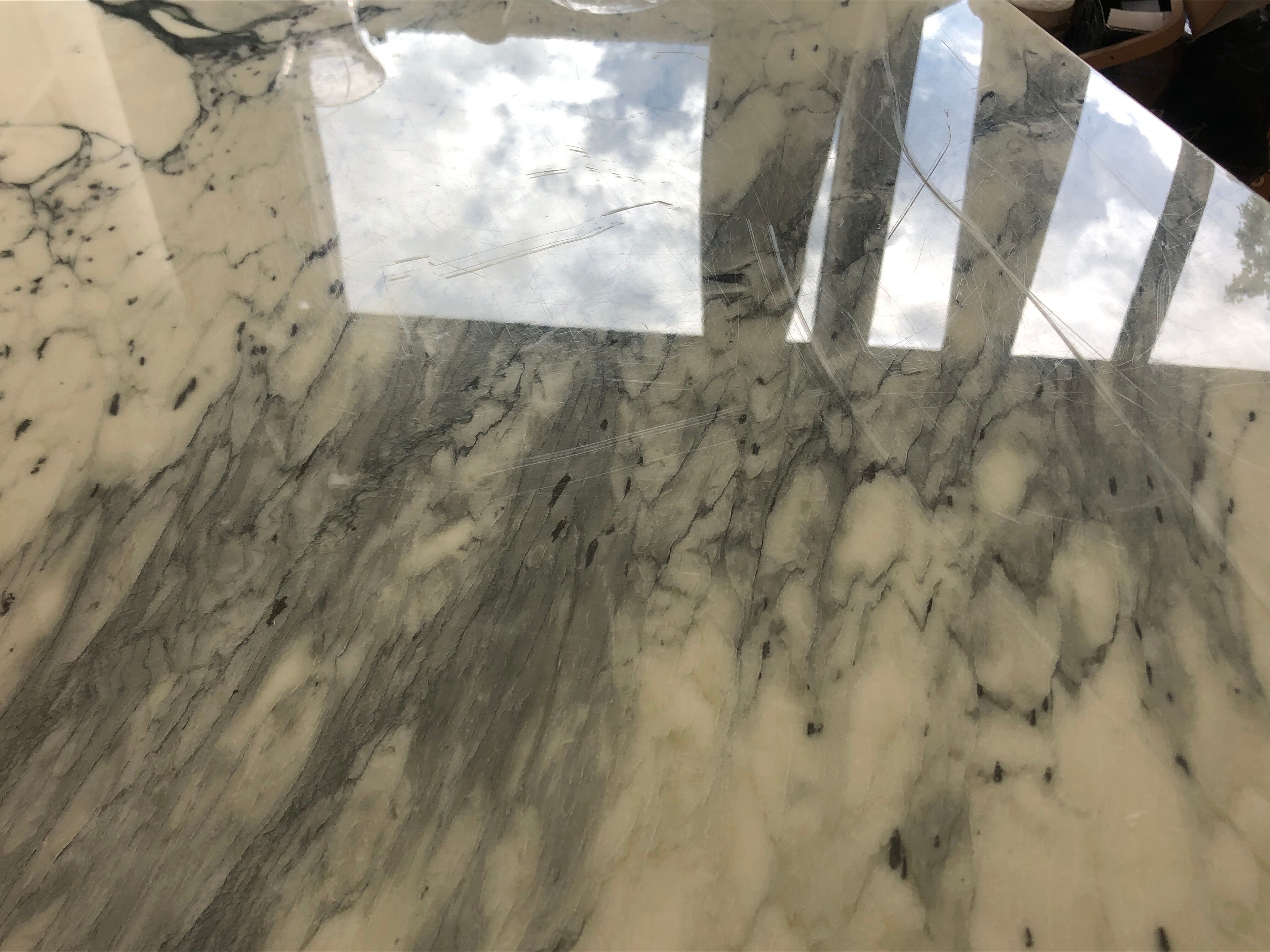 Marble bistro table