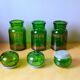 Lot de 3 bocaux d apothicaires 60s