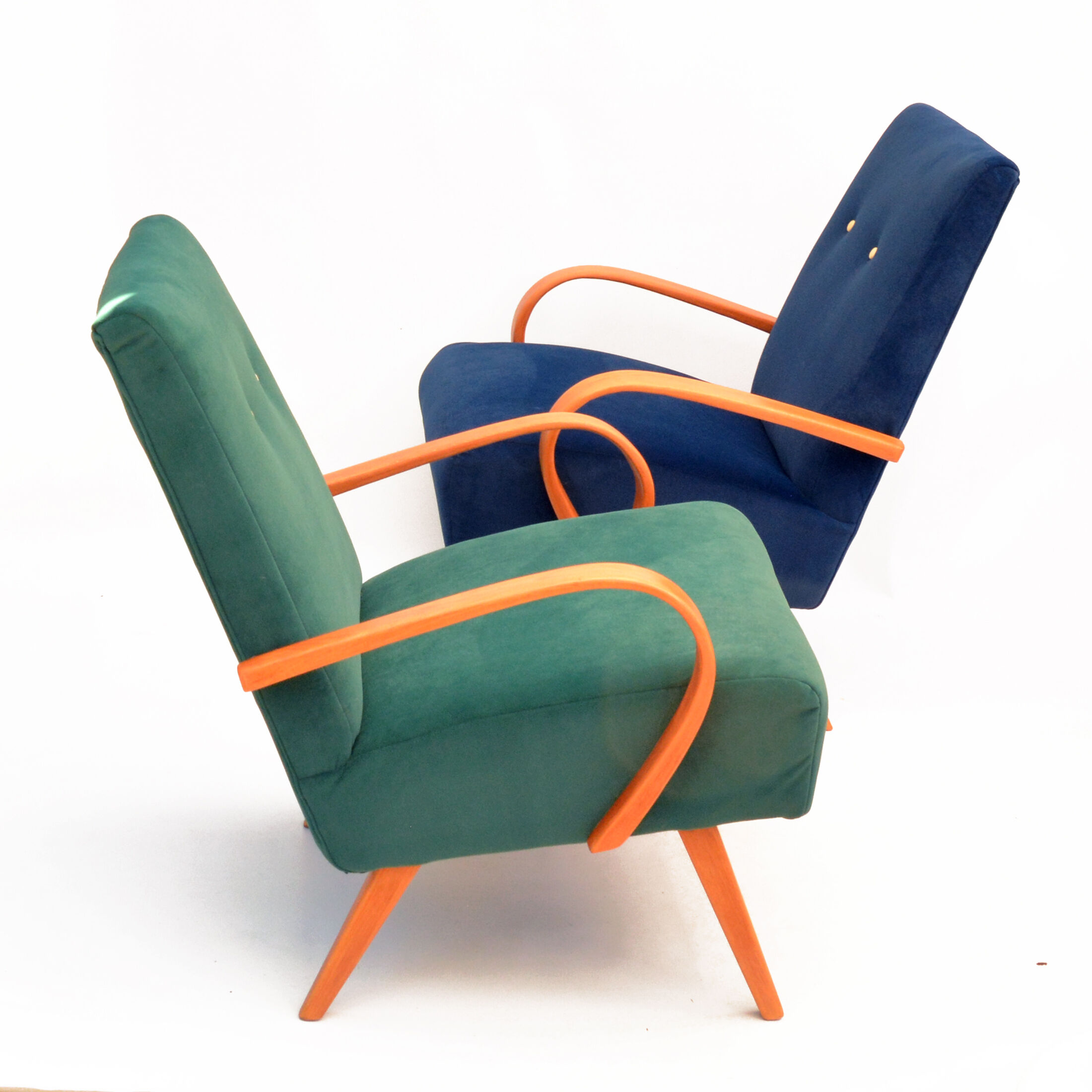 Pair of armchairs, designed by J. Smídek TON, Czechoslovakia, 1960s