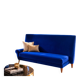Blue velvet sofa Philippe Starck model Royalton