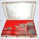 Ercuis ménagère trianon en métal argenté – set de 42 couverts de table ruban croisé