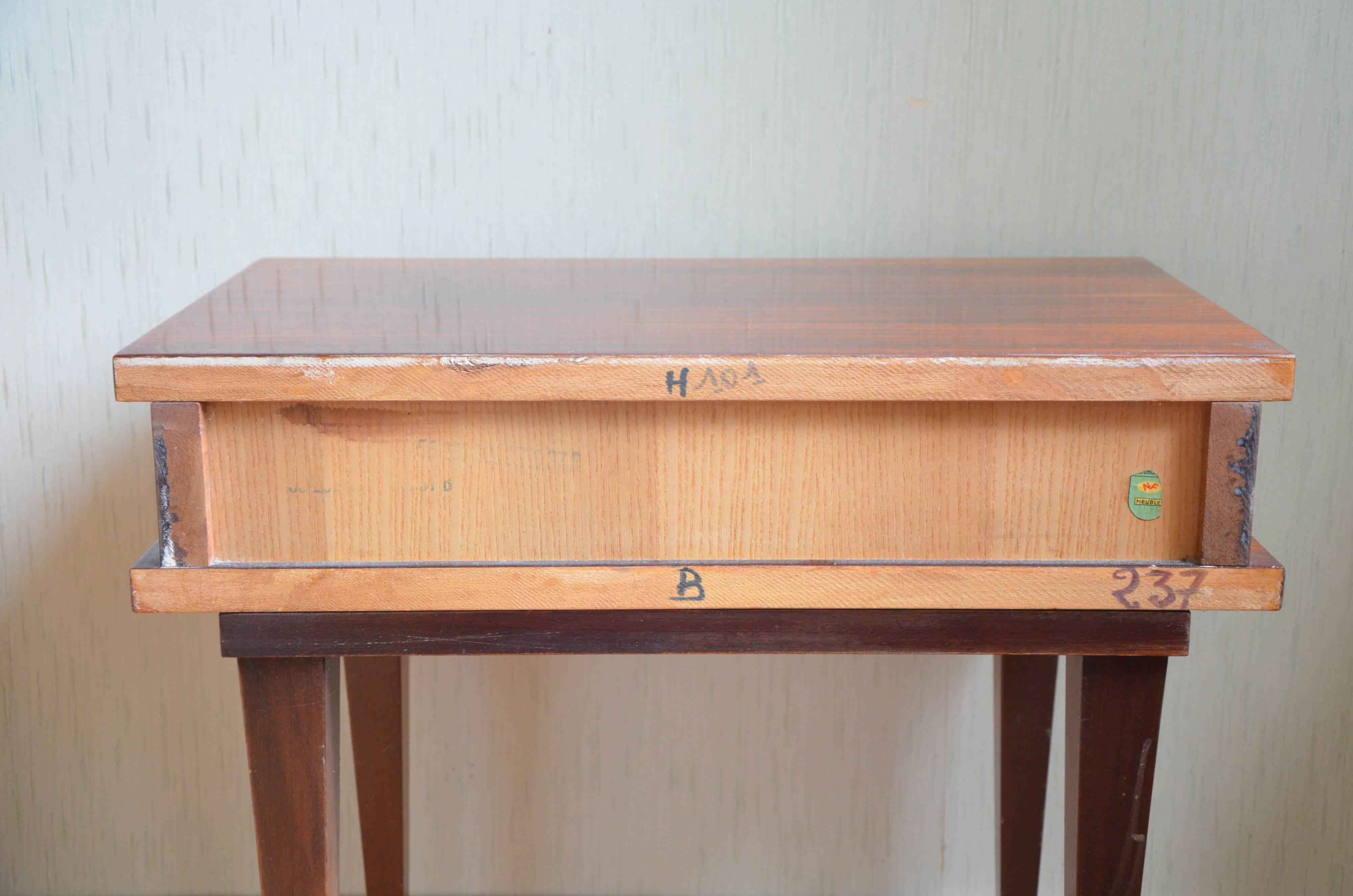 Lacquered wooden bedside