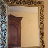 Gilded wood mirror, late 19th century