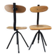 Chaise pivotante industrielle années 1960