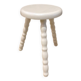 Tabouret tripode blanc