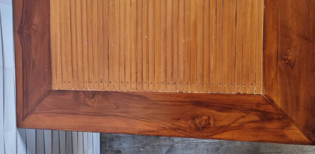 Table basse esprit colonial, Pier Import, années 80