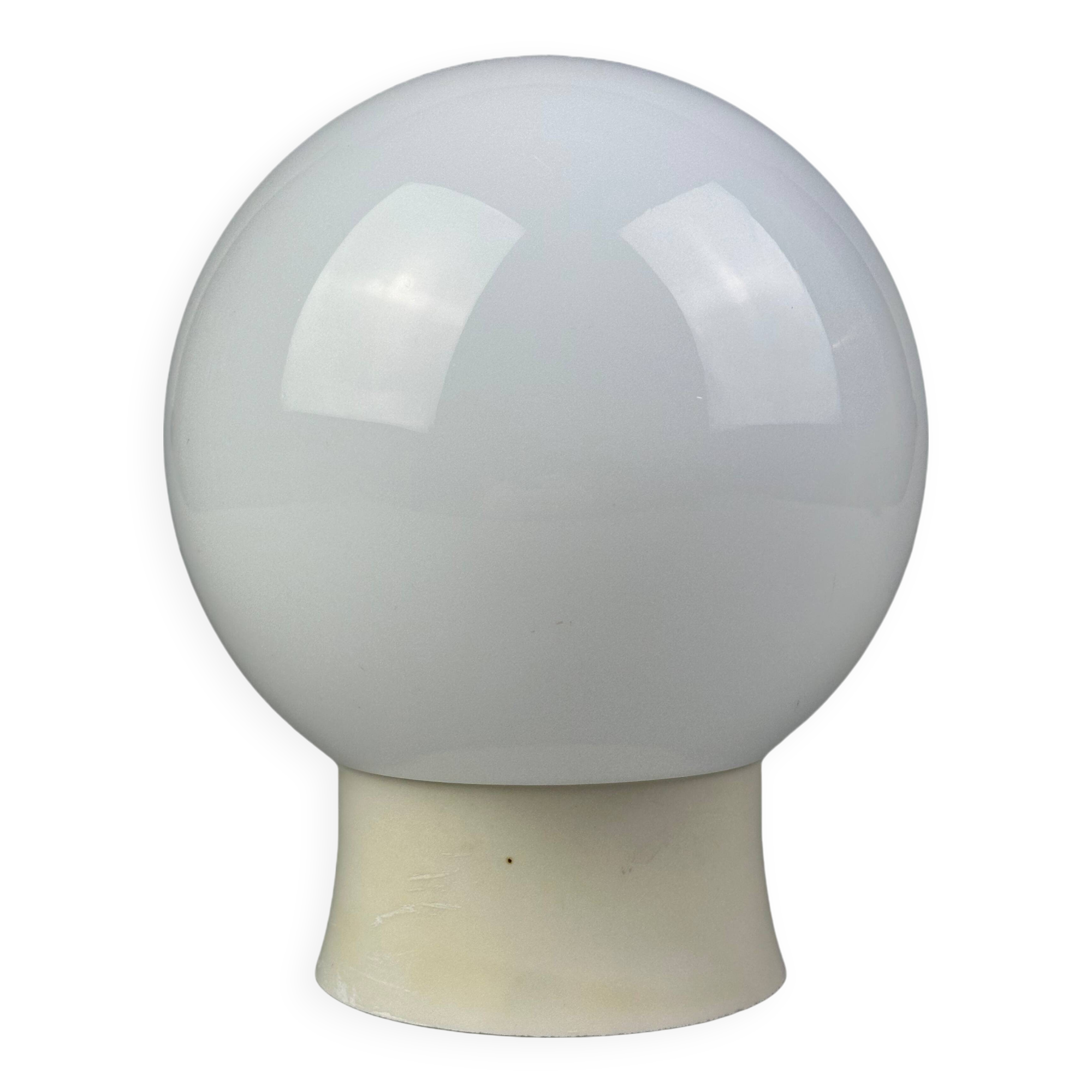 50s 60s lamp light wall lamp cellar lamp plastic & glass Bauhaus