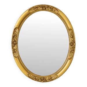 miroir ovale biseauté