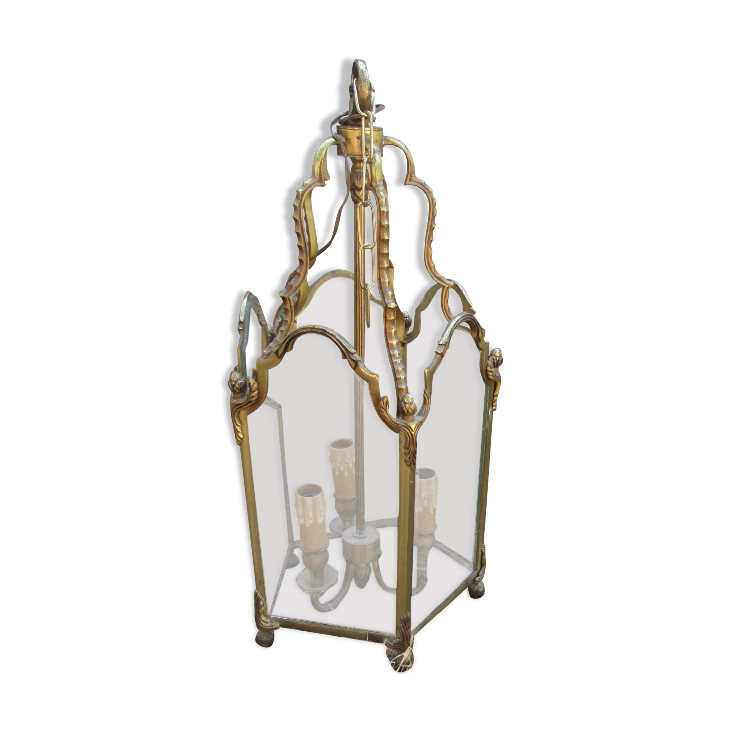 Antique lantern chandelier