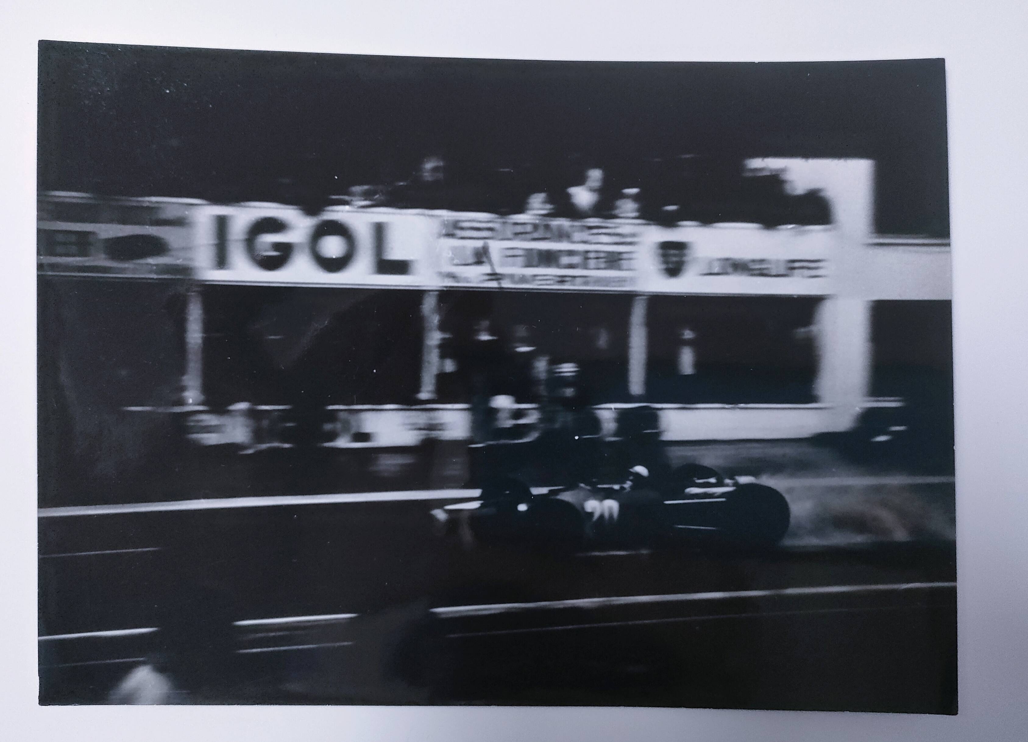 three photographs of the 24 Hours of Le Mans, film, 1960s