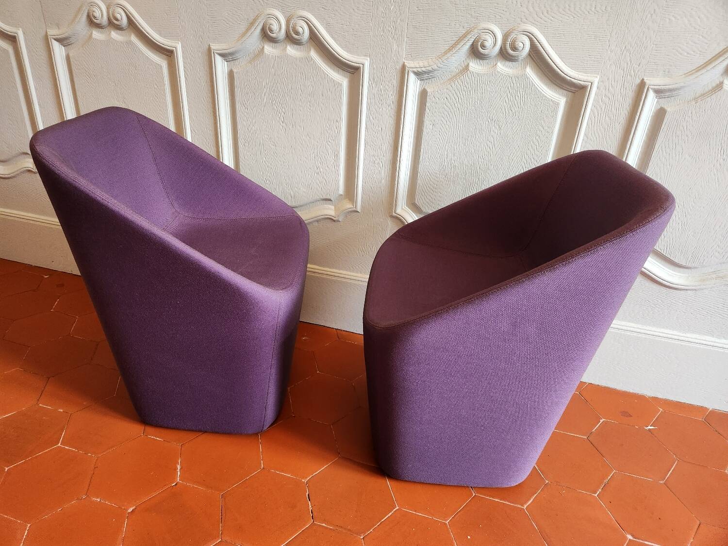 Pair of Log 365 armchairs by Pedrali