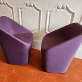 Pair of Log 365 armchairs by Pedrali