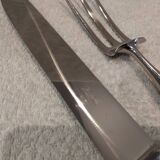 Service to cut silver metal Christofle Albatros