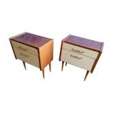 Set of 2 vintage bedside tables