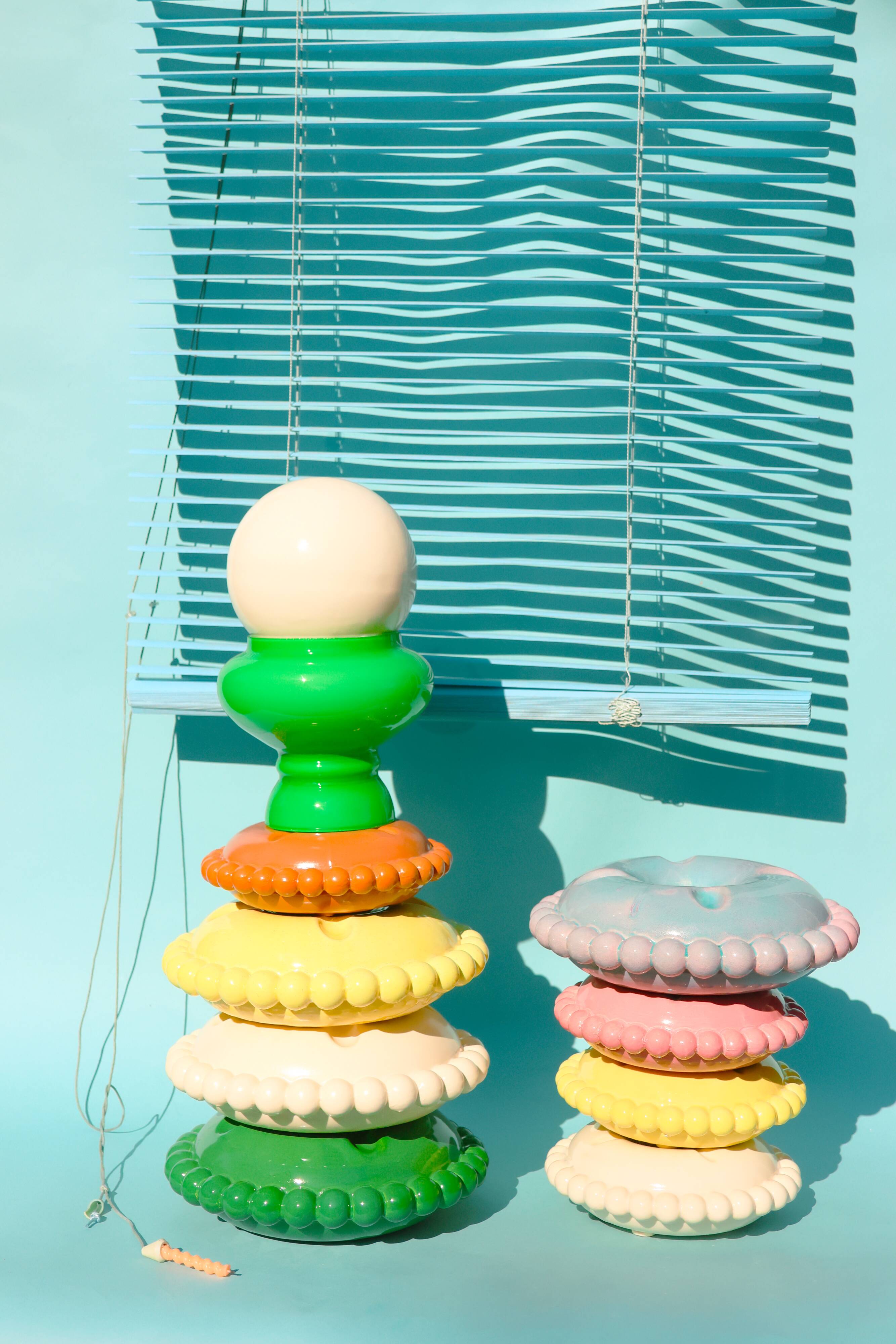 Tall Emerald Green Ashtray