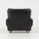 Czech Brown Leather Armchair from Vyber, 1970s