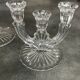 PAIR OF VINTAGE CANDLESTICKS IN CRYSTAL CANDLESTICK 3 BRANCHES ART DECO