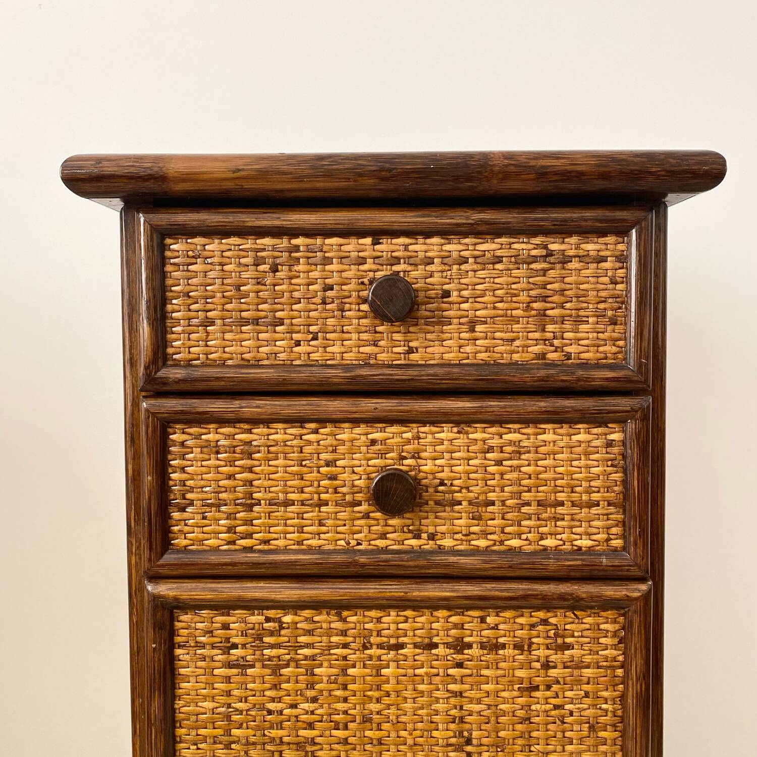 Roche bobois Maugrion rattan chiffonier