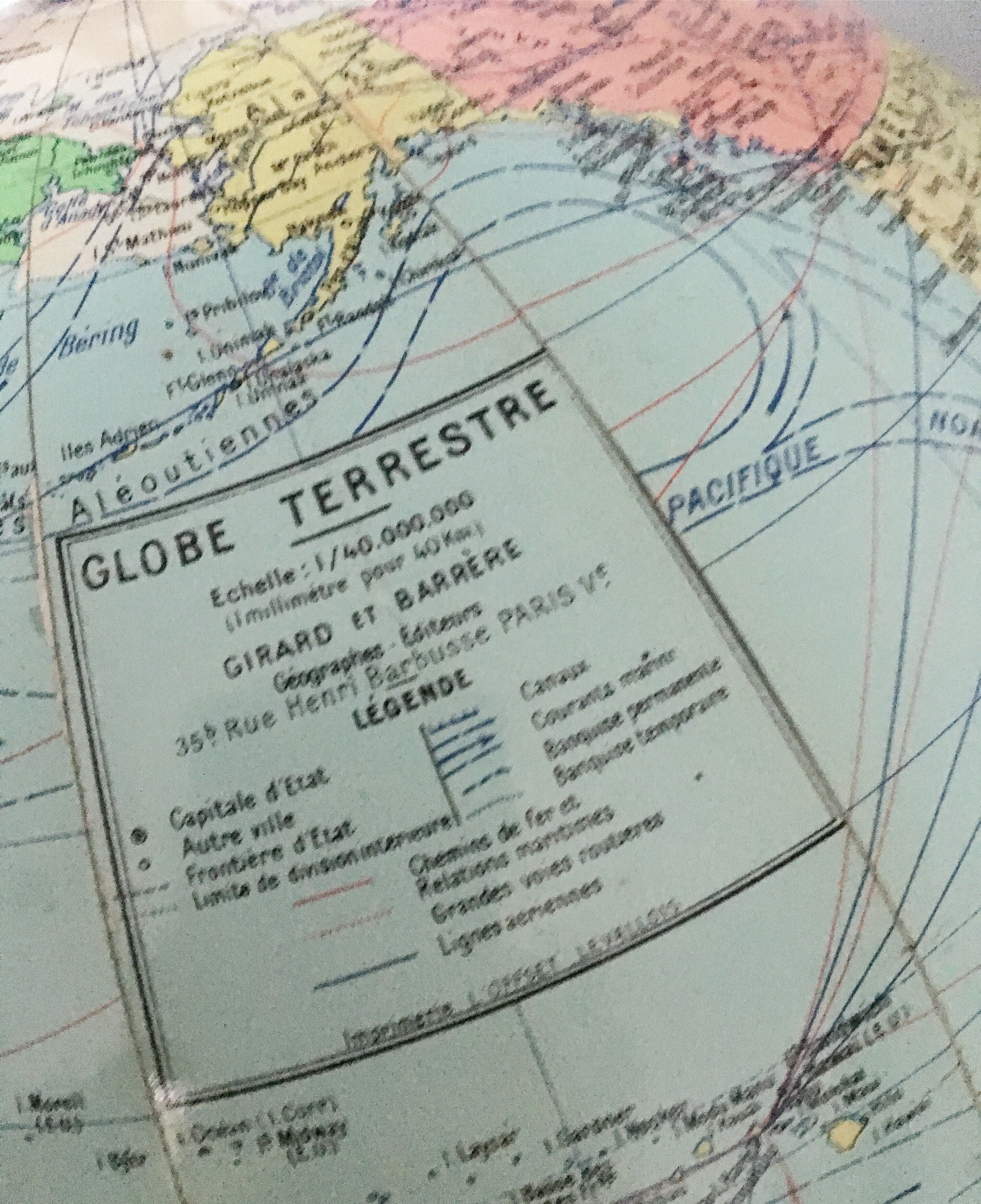 Ancient globe Girad and Barrier