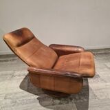 Adjustable and swivel brown armchair by De Sede 50