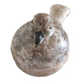 Pairs of birds in ceramic signed