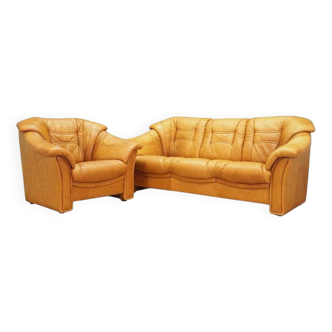 Cognac living room set, Danish design, 1970s, manufacturer: Skalma Møbelfab