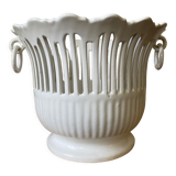 Openwork pot cache in malicorne earthenware