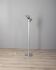 Vintage 70s metal floor lamp with two lights Italian design