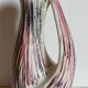 Free-form ceramic vase by R. Dupanier with abstract decoration from the 50s