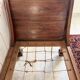 Empire style daybed (19th century) + new mattress (sleeping area 180x73cm), walnut chaise longue