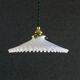 Antique suspension in white opaline comes with new brass socket