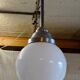 Bauhaus opaline globe suspension XL - mid 20th century